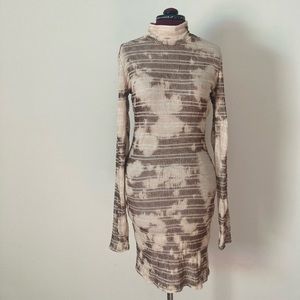 S3XY form fitting tie dye dress